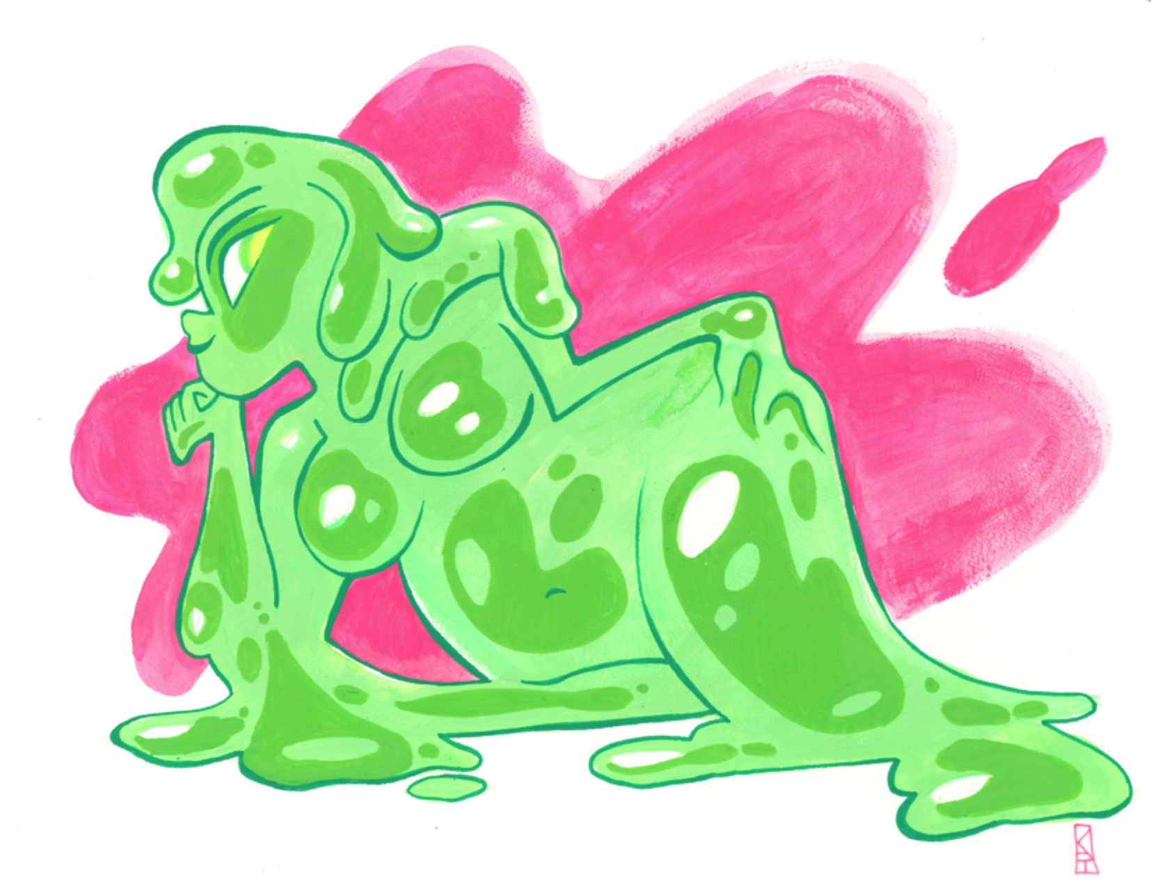 Green Slime Girl