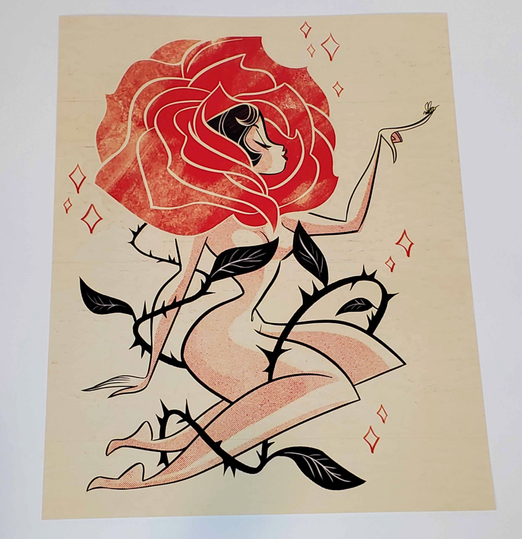 Rose Girl Print