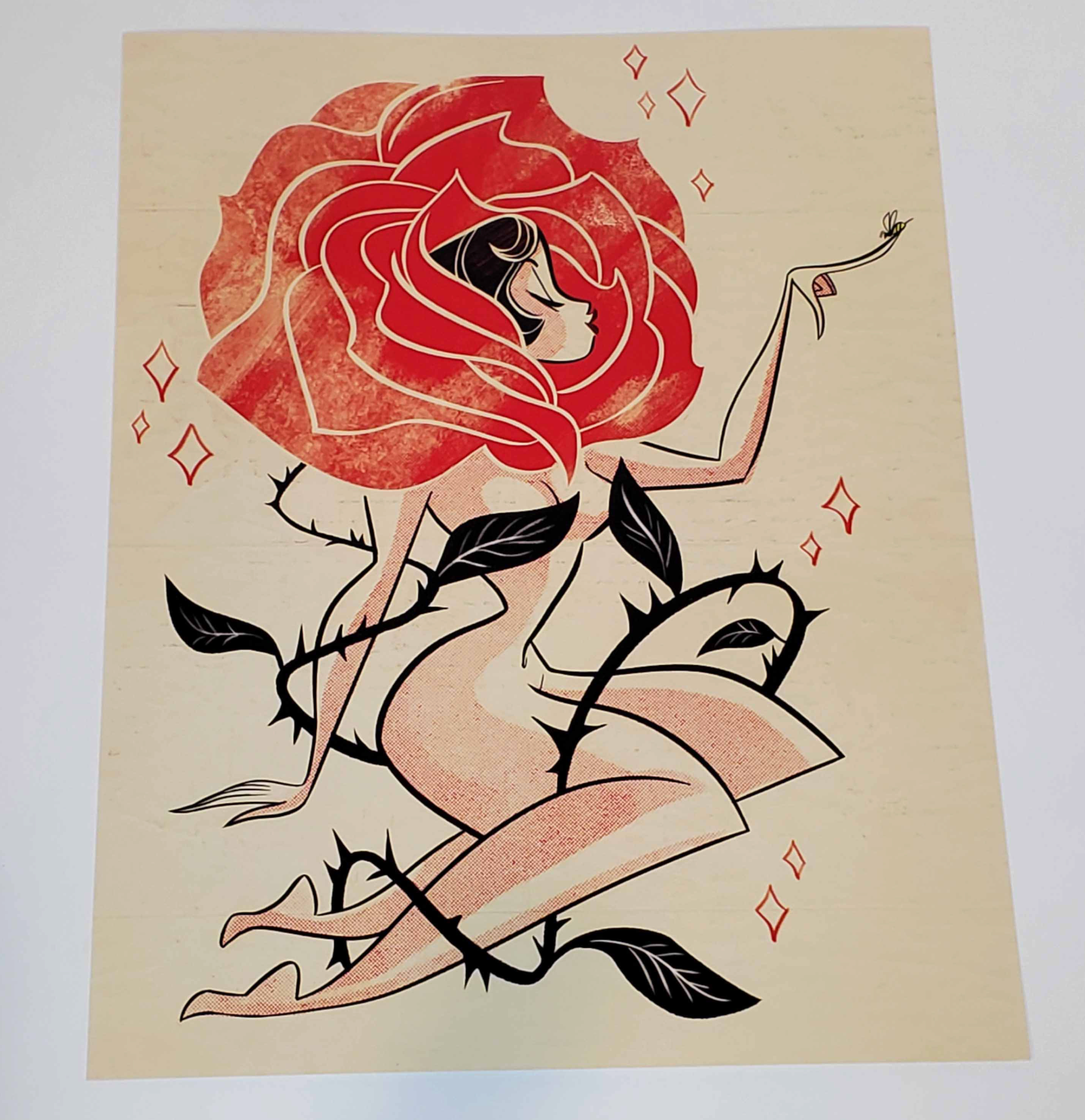 Rose Girl Print