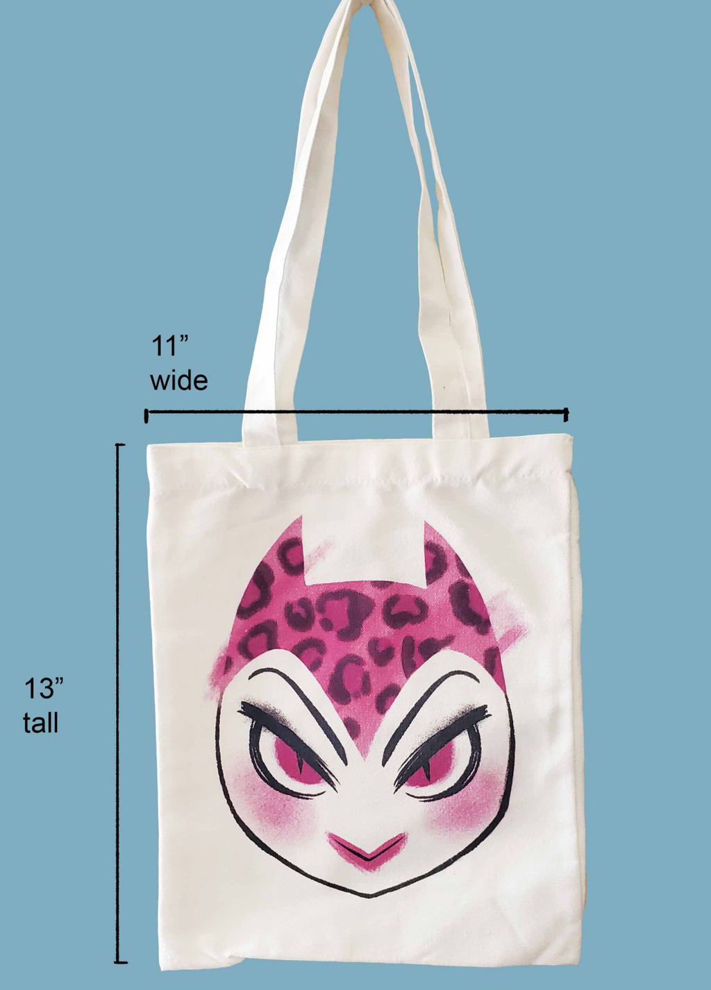 Cheetah Girl Tote Bag