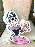 Face Off Vinyl Sticker