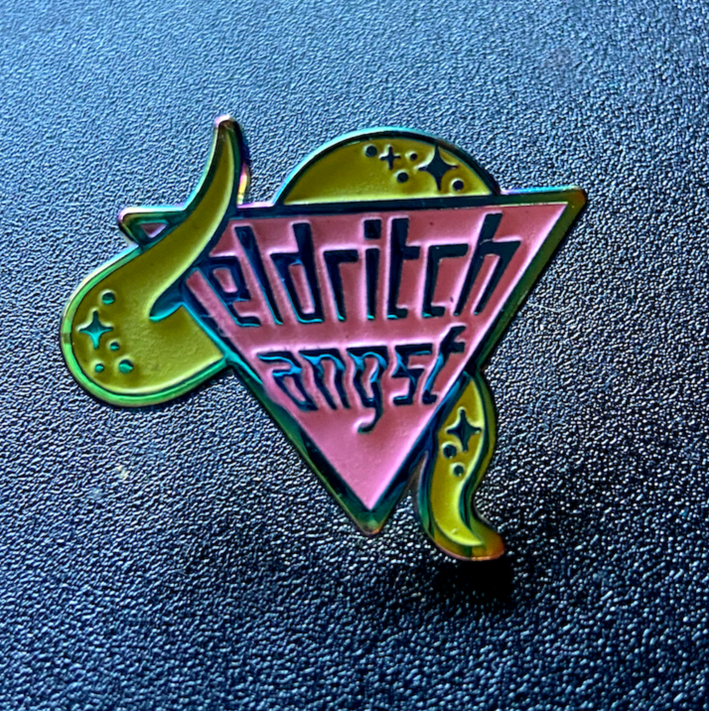 Eldritch- Rainbow Enamel Glow in the Dark Pin