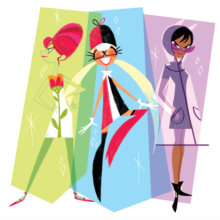 Mod Gotham Girl Print