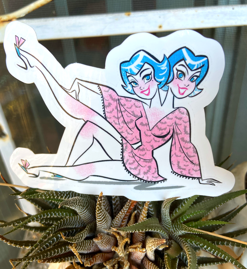 Leggy Vinyl Sticker