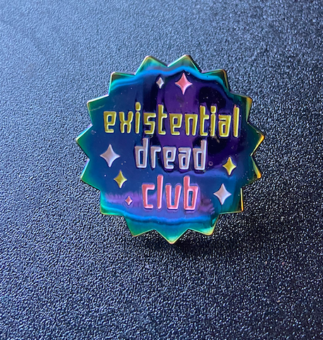 The Club- Rainbow Enamel Glow in the Dark Pin