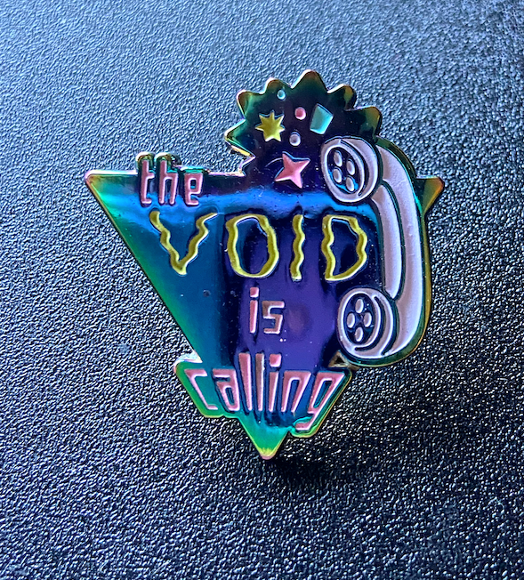 The Void- Rainbow Enamel Glow in the Dark Pin