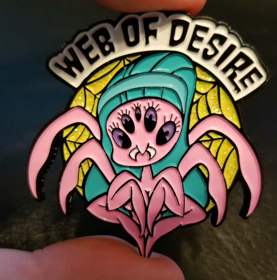 Webby- Pinup Ghoul Pin
